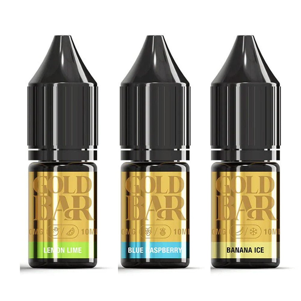 Gold Bar Nic Salts 10ml E - liquids (Box of 10) - IMMYZ