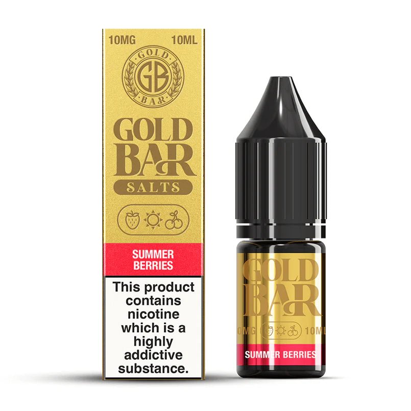 Gold Bar Nic Salts 10ml E - liquids (Box of 10) - IMMYZ