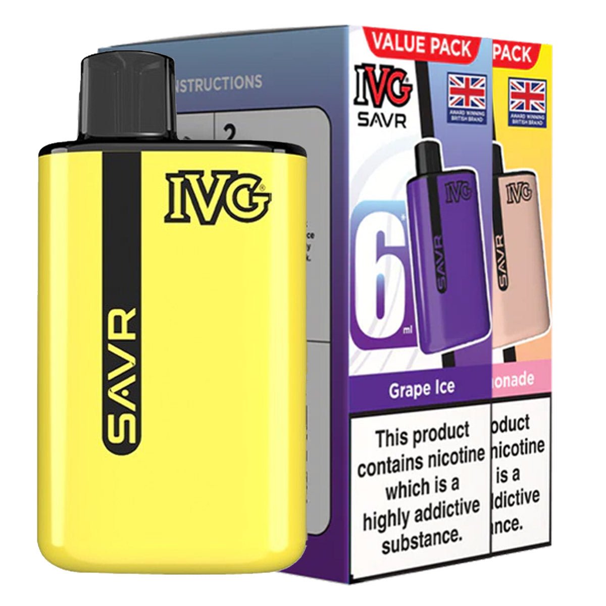 IVG SAVR 3000 Prefilled Vape Box of 5 - IMMYZ IVG SAVR 3000 Prefilled Vape Box of 5 - IMMYZ