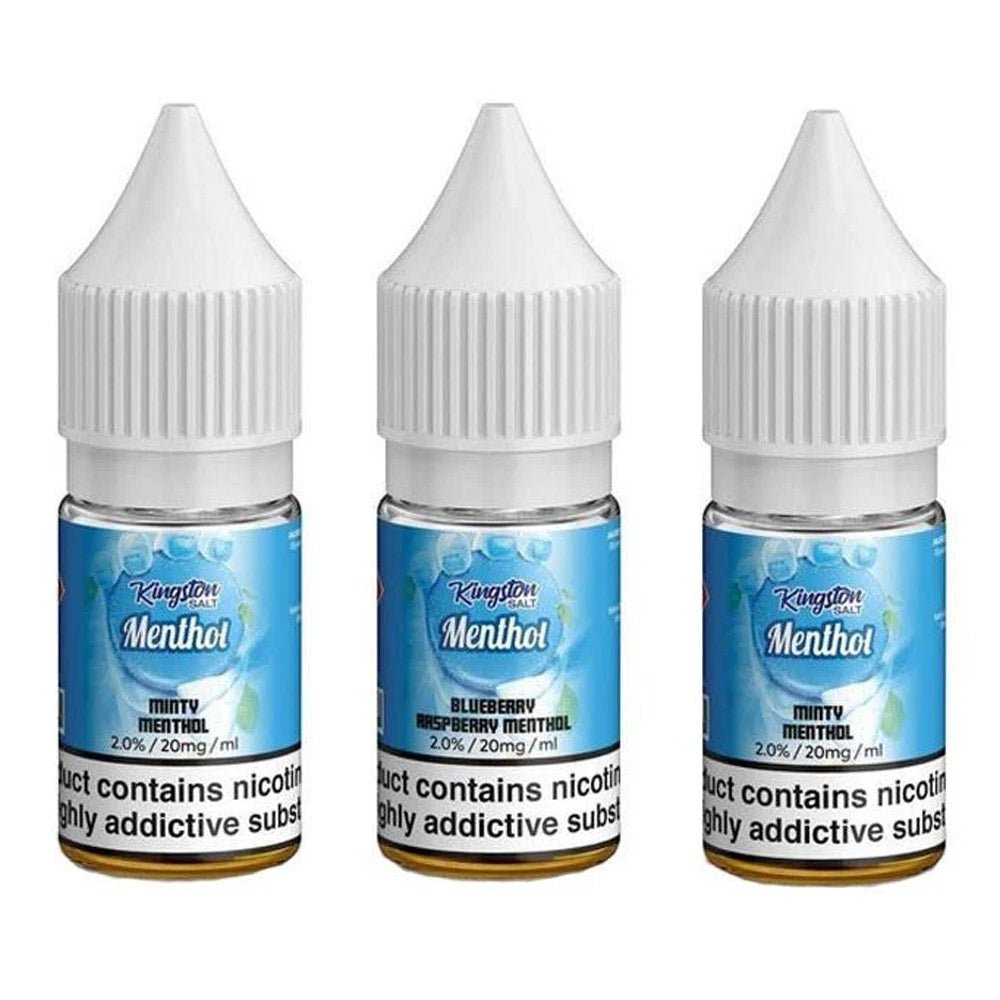 Kingston Menthol Salts Nic Salt - 10ML E - liquid - Box of 10 - IMMYZ