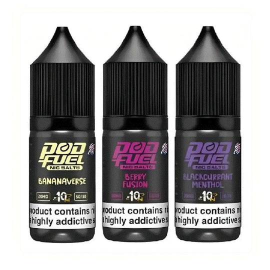 Pod Fuel - 10ml Nic Salts e - liquids - Box of 10 - IMMYZ