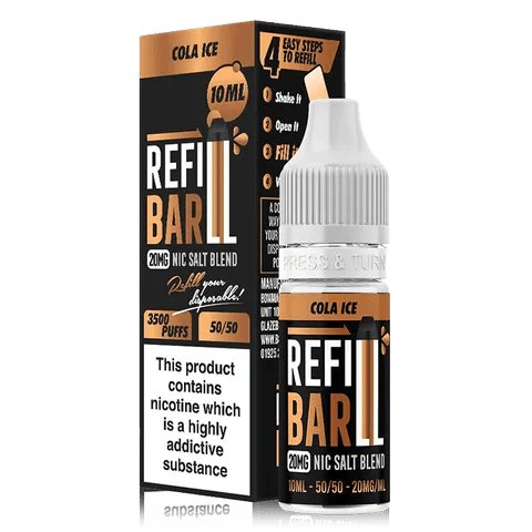 Vape Juice Refill Refill Bar 10ml Nic Salt E-Liquid Box of 10 Vape Juice Refill Refill Bar 10ml Nic Salt E-Liquid Box of 10