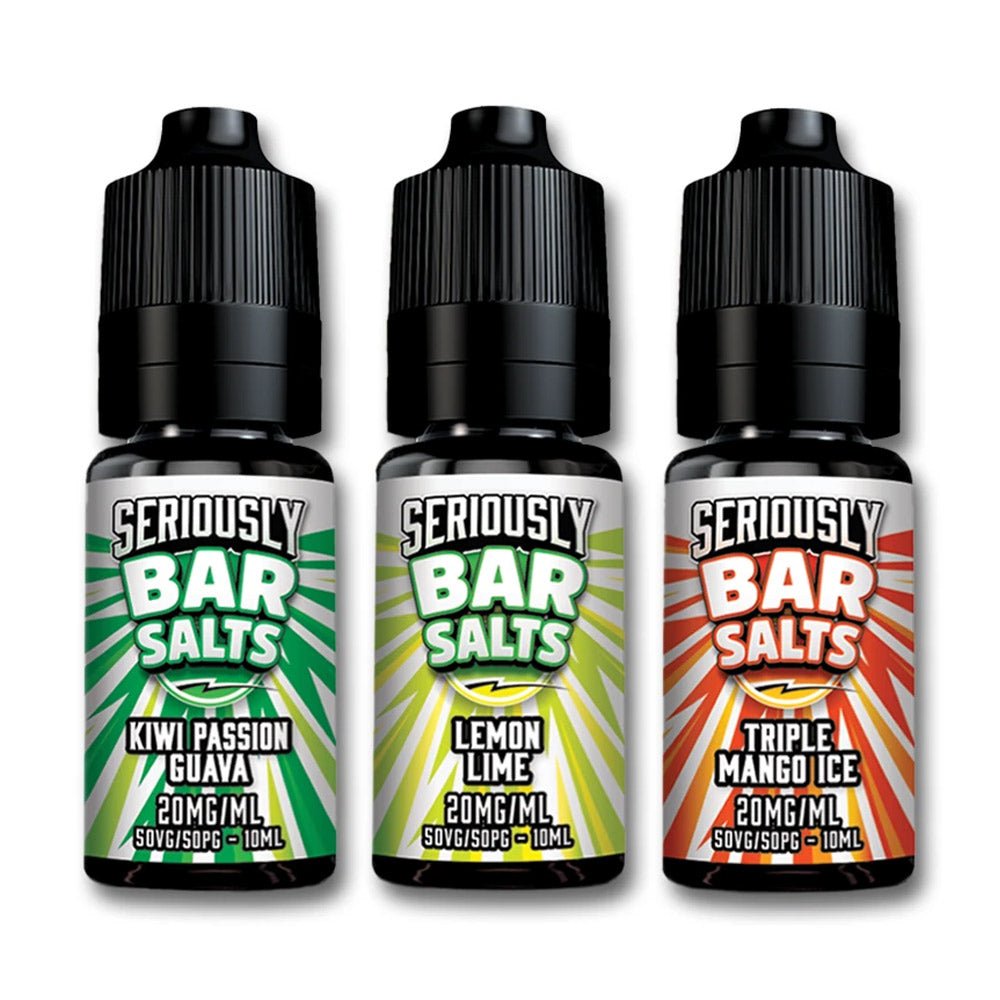 Seriously Bar Salt E - liquids Nic Salts - 10ml - Box of 10 - IMMYZ