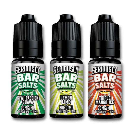 Seriously Bar Salt E - liquids Nic Salts - 10ml - Box of 10 - IMMYZ
