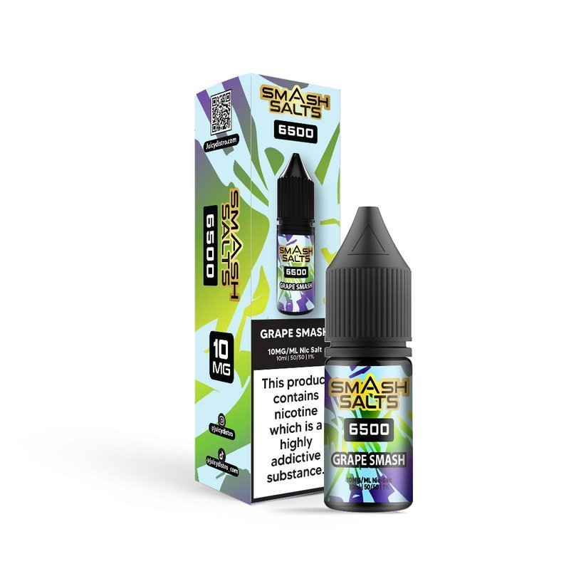 Smash Salts 6500 Nic Salt 10ml E - Liquid Box of 10 - IMMYZ