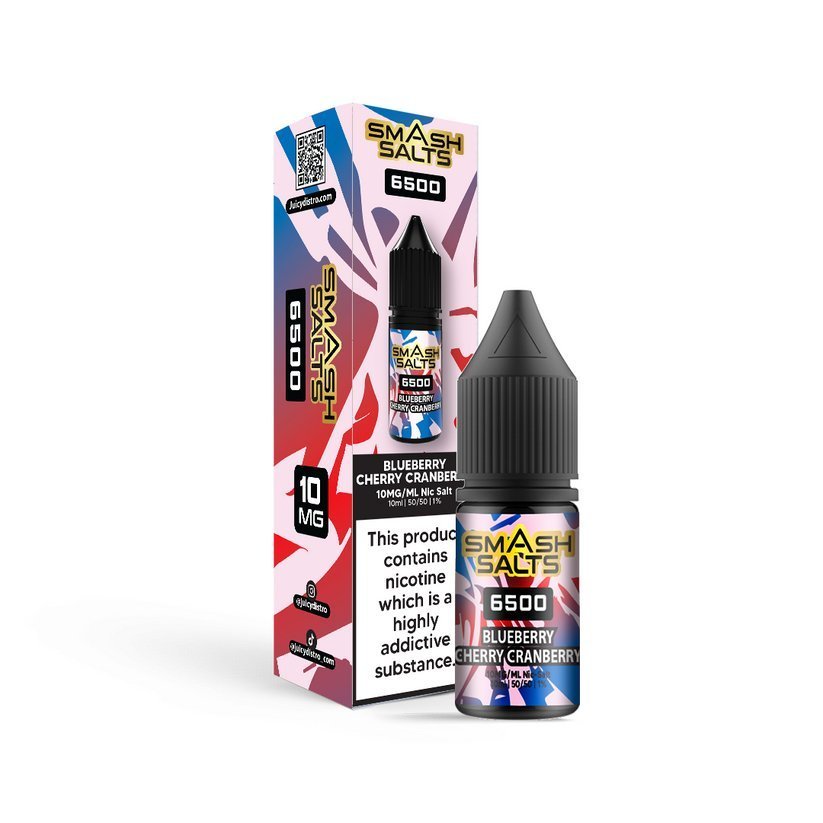 Smash Salts 6500 Nic Salt 10ml E - Liquid Box of 10 - IMMYZ