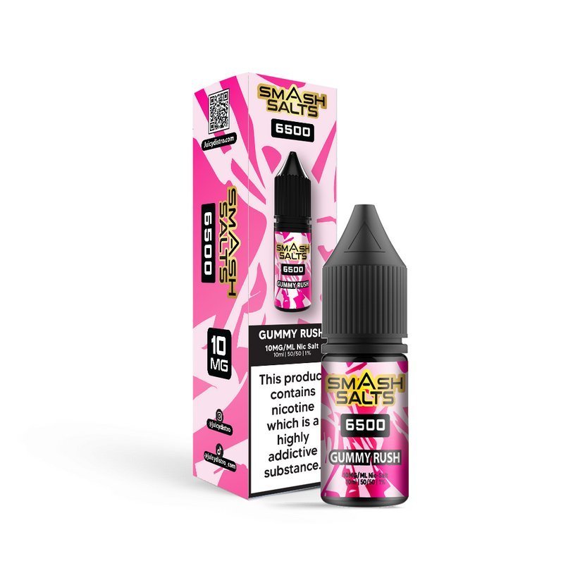 Smash Salts 6500 Nic Salt 10ml E - Liquid Box of 10 - IMMYZ