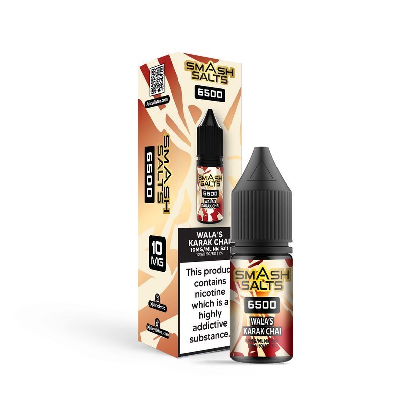 Smash Salts 6500 Nic Salt 10ml E - Liquid Box of 10 - IMMYZ