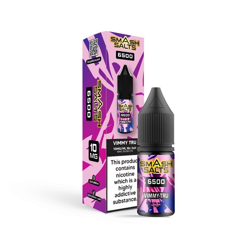 Smash Salts 6500 Nic Salt 10ml E - Liquid Box of 10 - IMMYZ