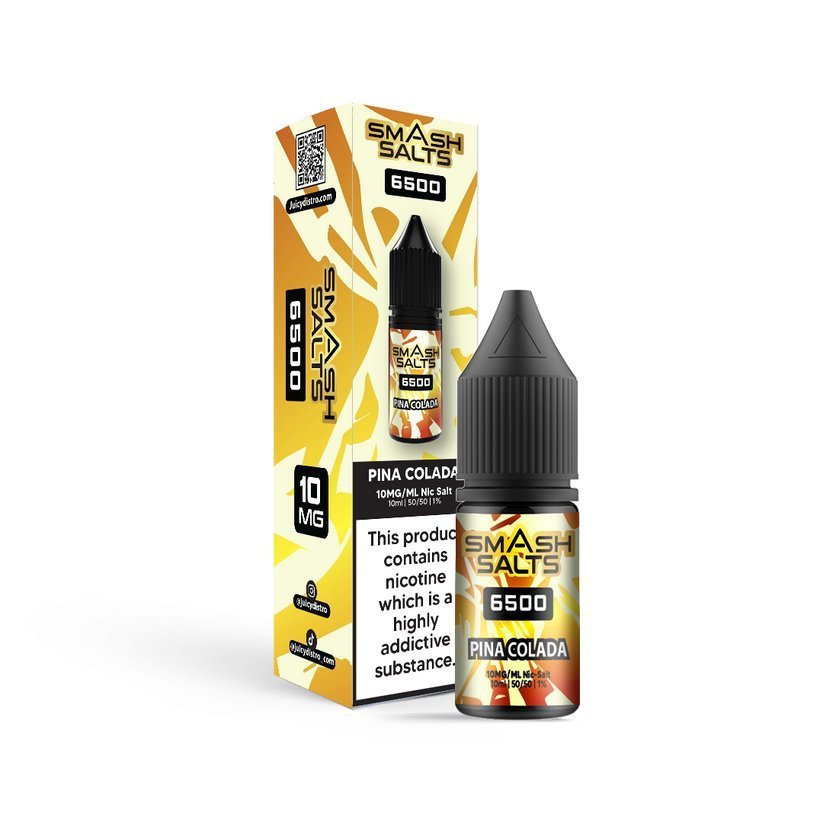 Smash Salts 6500 Nic Salt 10ml E - Liquid Box of 10 - IMMYZ