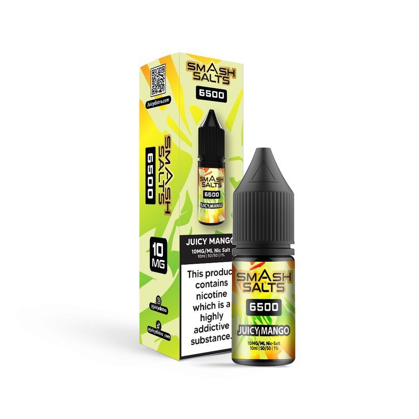 Smash Salts 6500 Nic Salt 10ml E - Liquid Box of 10 - IMMYZ