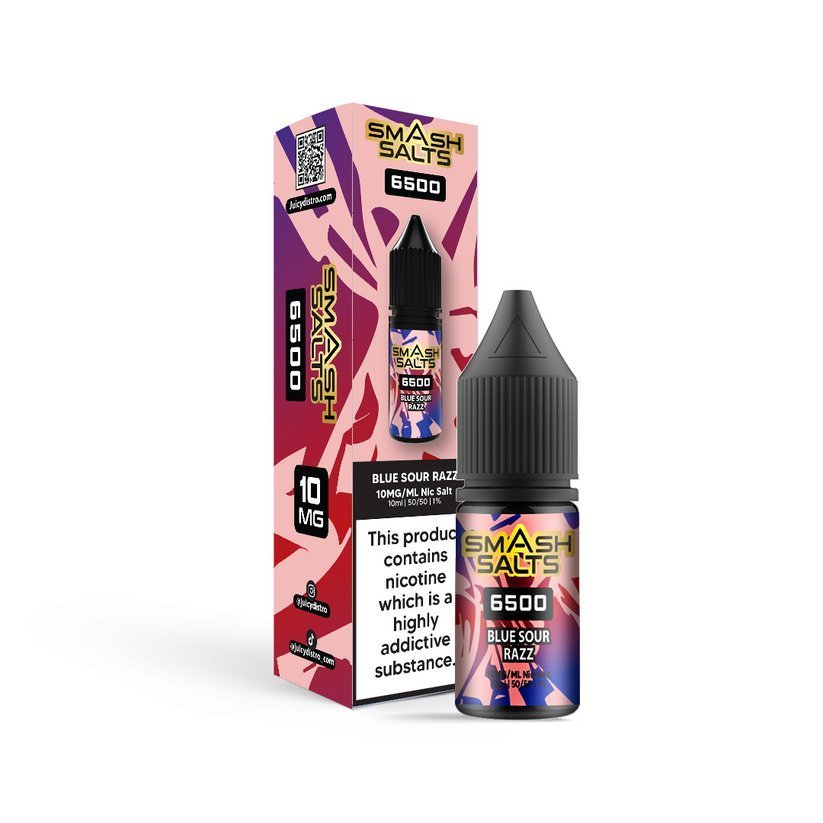 Smash Salts 6500 Nic Salt 10ml E - Liquid Box of 10 - IMMYZ
