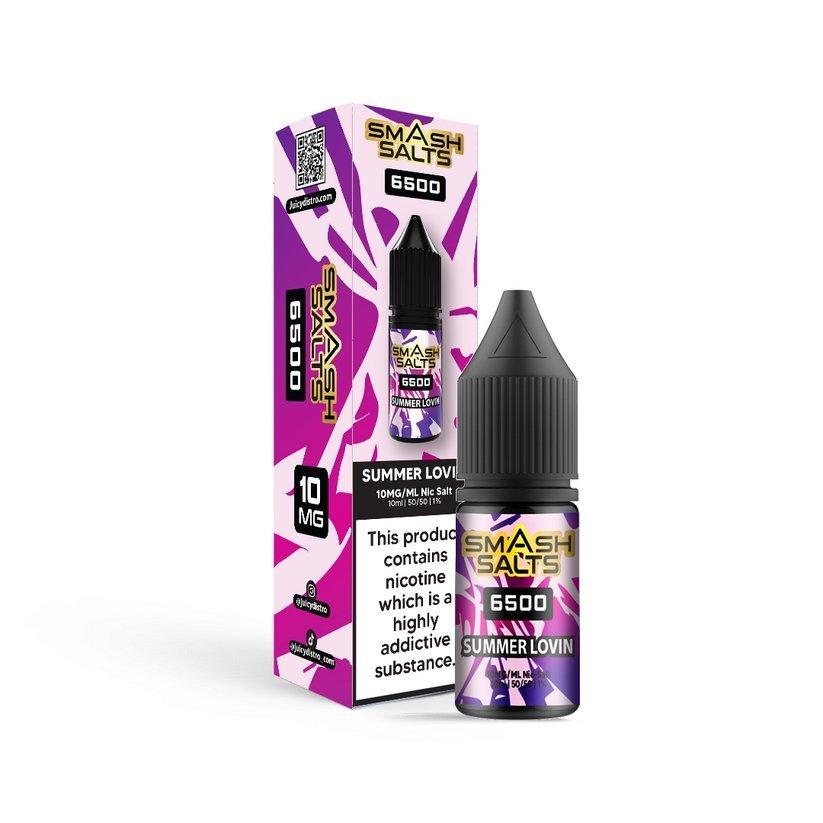 Smash Salts 6500 Nic Salt 10ml E - Liquid Box of 10 - IMMYZ