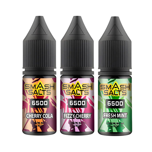 Smash Salts 6500 Nic Salt 10ml E - Liquid Box of 10 - IMMYZ
