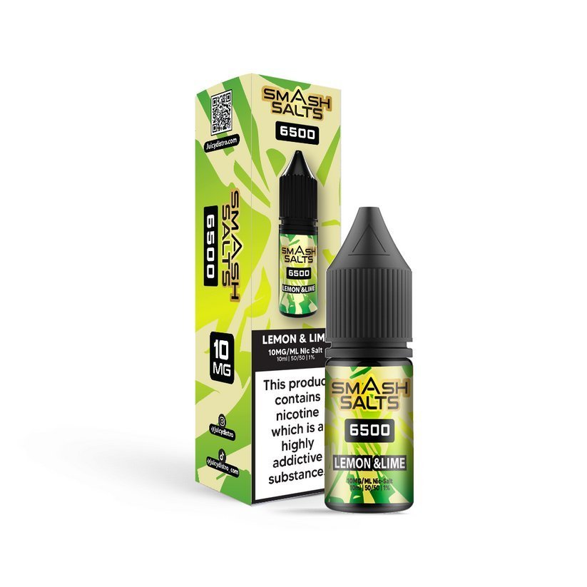 Smash Salts 6500 Nic Salt 10ml E - Liquid Box of 10 - IMMYZ