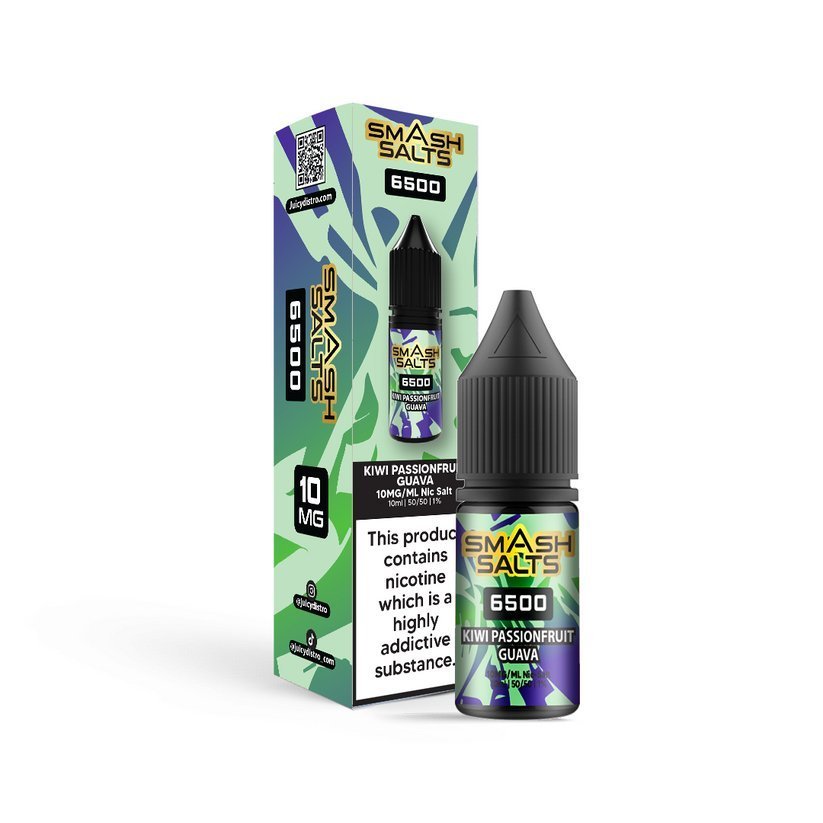 Smash Salts 6500 Nic Salt 10ml E - Liquid Box of 10 - IMMYZ