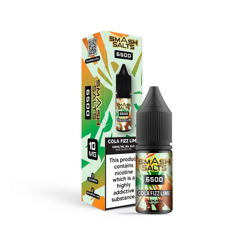 Smash Salts 6500 Nic Salt 10ml E - Liquid Box of 10 - IMMYZ
