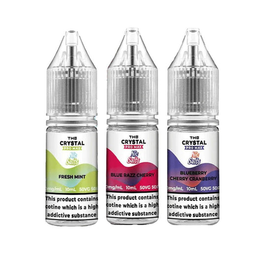 The Crystal Pro Max Vape Nic Salts 10ml - Box of 10 - IMMYZ