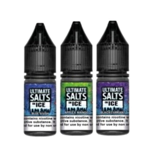 Ultimate Salts On Ice 10ML Nic Salt Box of 10 - IMMYZ