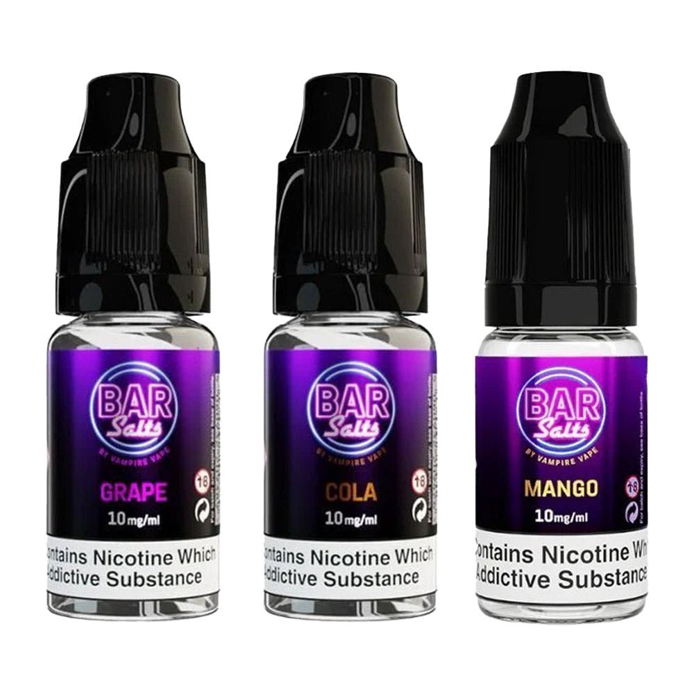 Vampire Vape Bar Salt E - liquid Nic Salts - 10ml - Box of 10 - IMMYZ