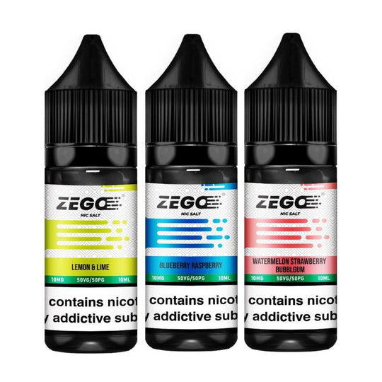 Zego Nic Salt 10ml E-Liquid - Box of 10 - IMMYZ
