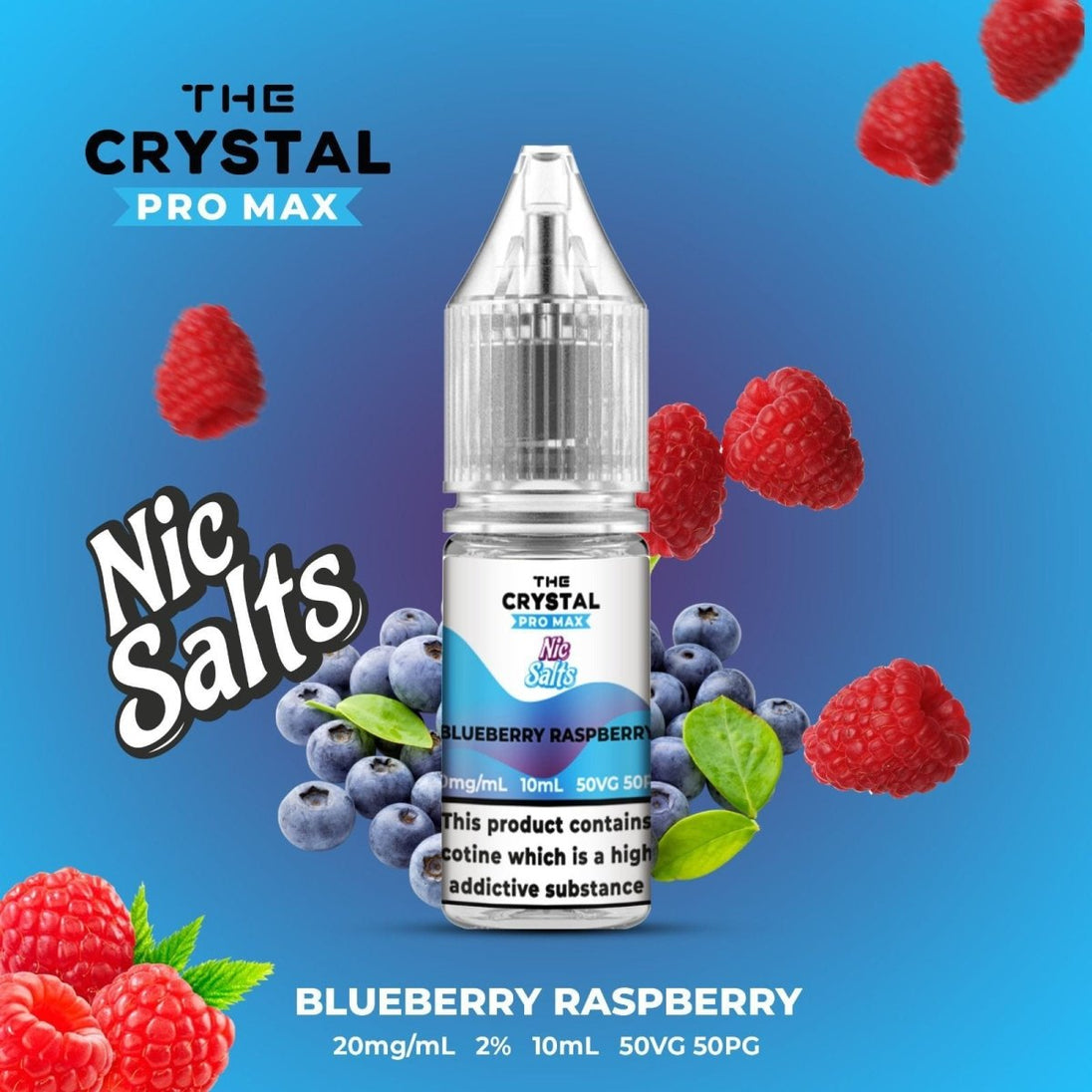 The Crystal Pro Max Vape Nic Salts 10ml - Box of 10 - IMMYZ